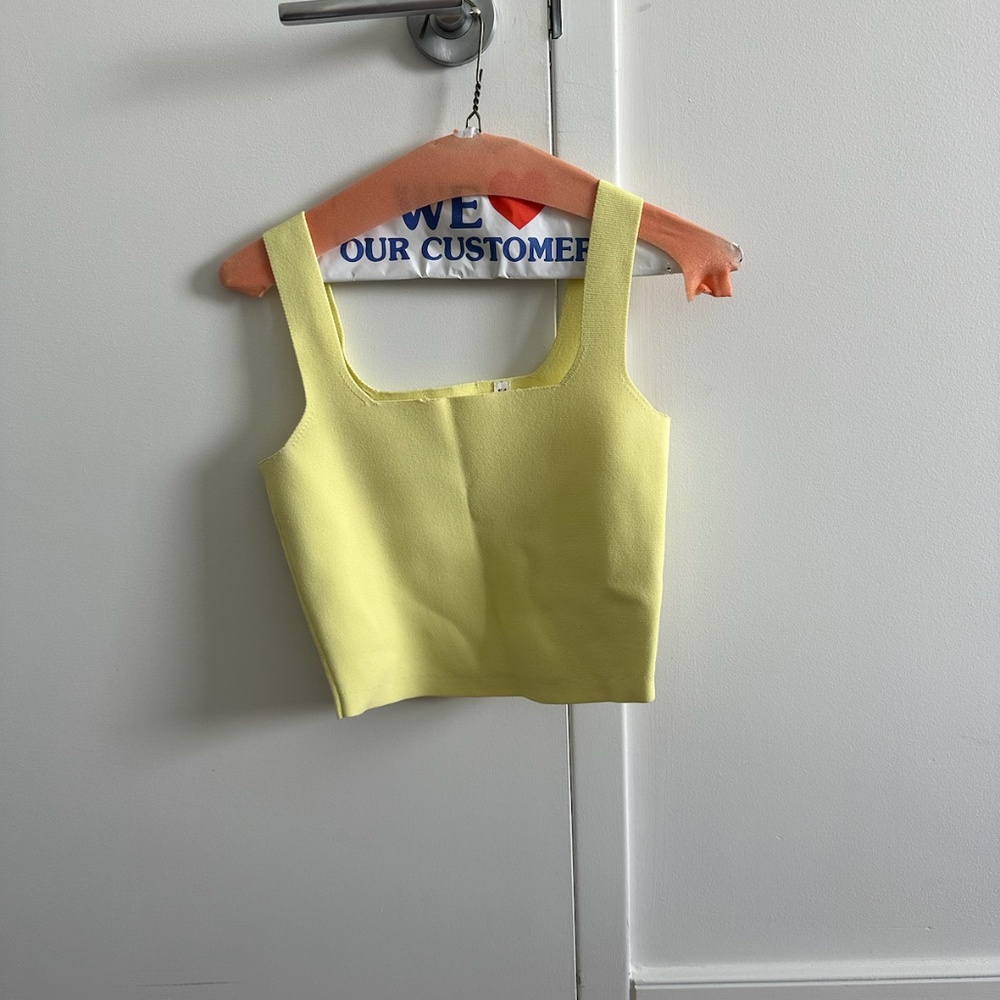 Alice + Olivia Yellow Bandage Top